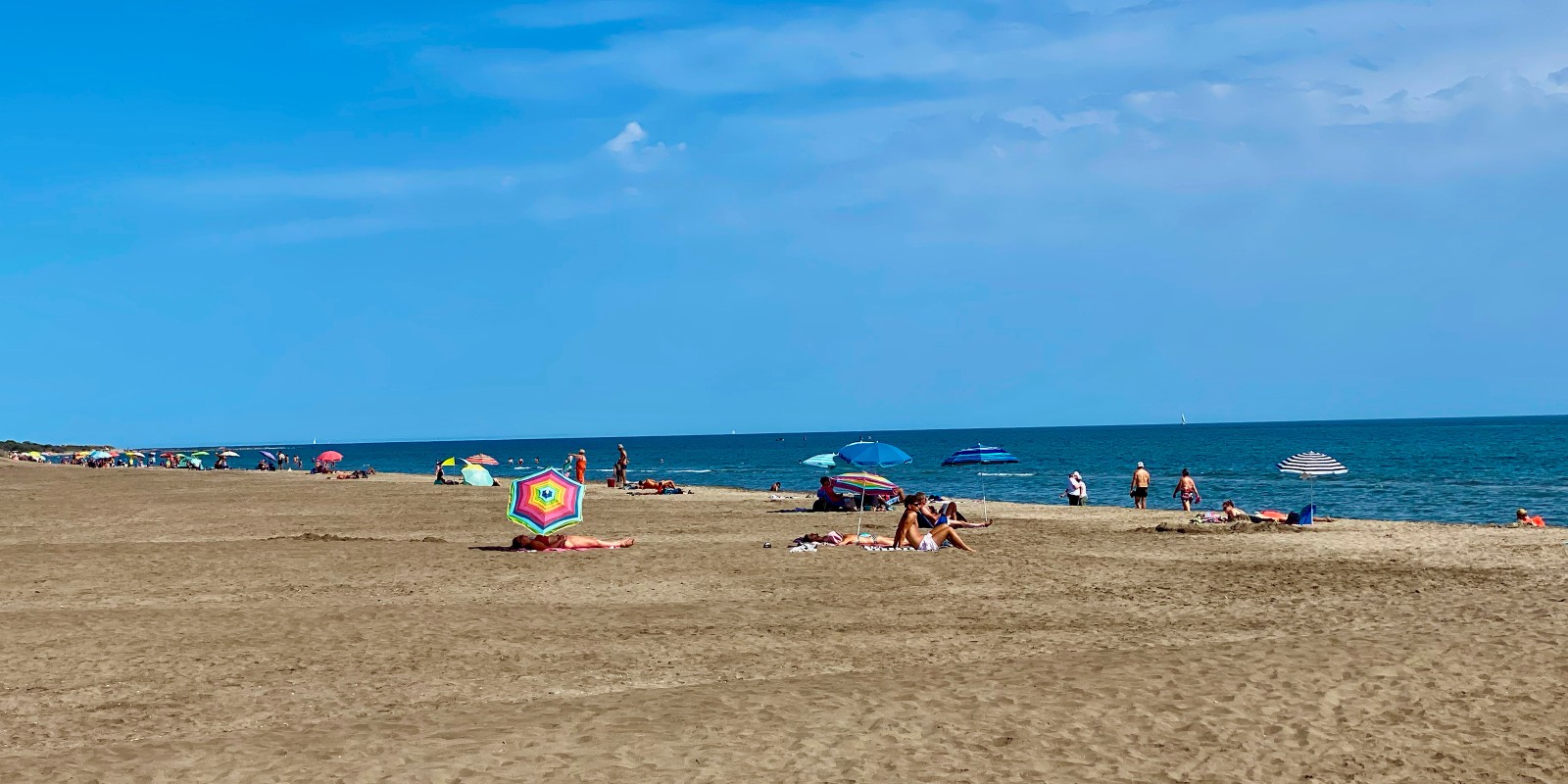 Plage de l'Espiguette au mois de juillet