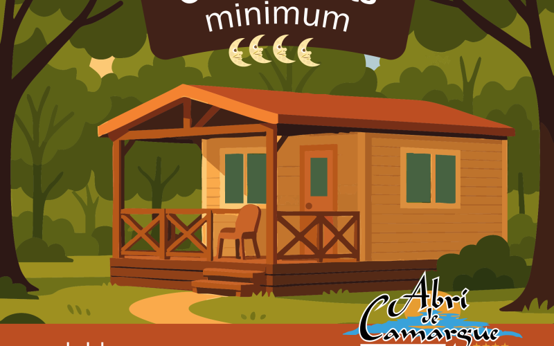 Offre 4 nuits au camping Abri de Camargue été 2025