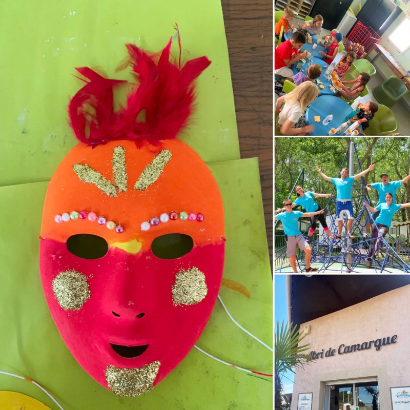 Composition de photos sur le club enfants