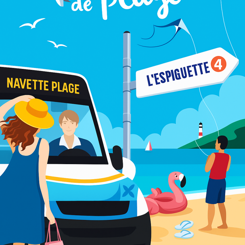 Navette de plage au départ du camping, direction l'Espiguette gratuite à partir du 1er juillet