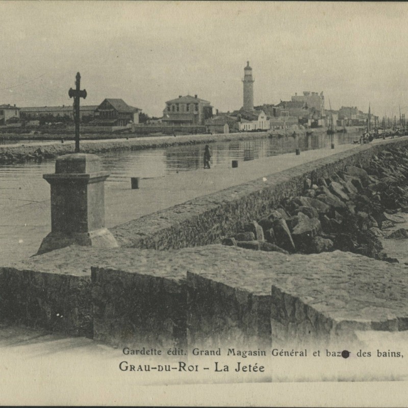 Port du Grau-du-Roi, photo des archives départementales du Gard (© sous licence creative commons)