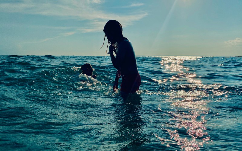 En fin d'après-midi, les couleurs des plages du Grau-du-Roi sont très belles