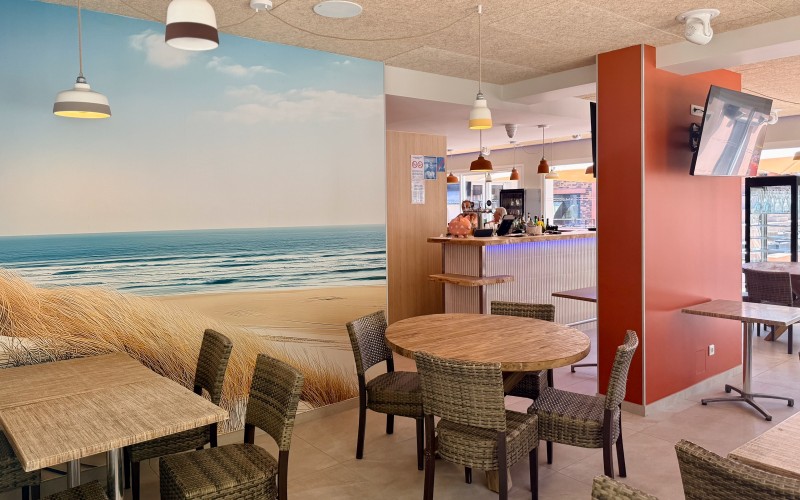 L'intérieur du nouveau restaurant vu sous un nouvel angle