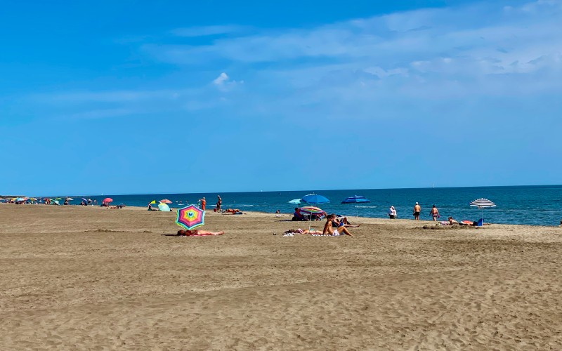 Plage de l'Espiguette au mois de juillet