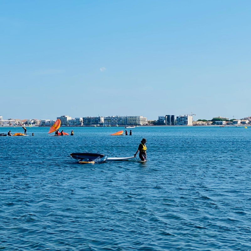 La plage Nord à Port-Camargue