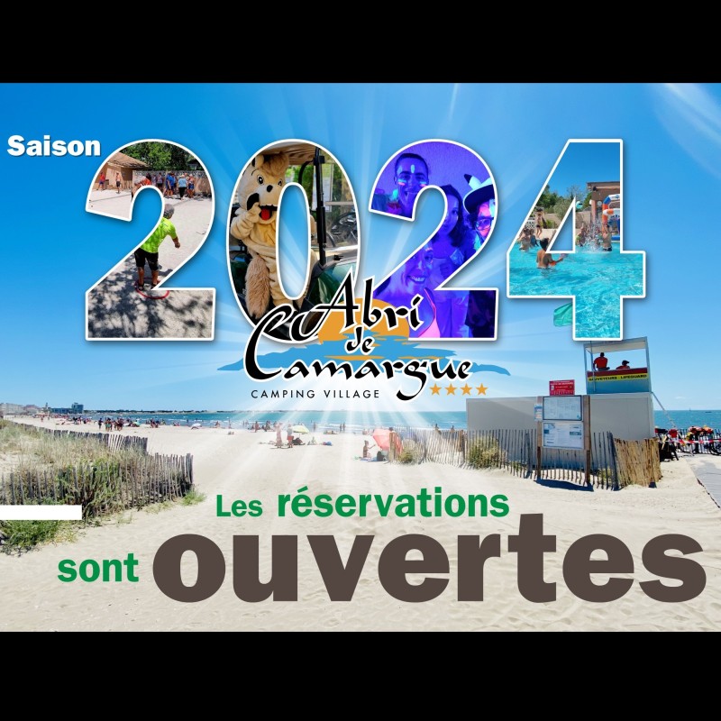 Les réservations pour la saison 2024 sont ouvertes