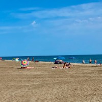 Plage de l'Espiguette au mois de juillet